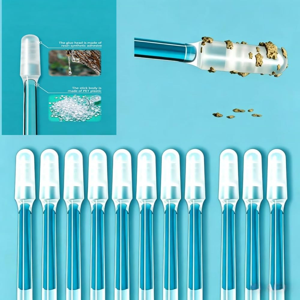 Reusable Sticky Ear Cleaning Sticks - Gentle Adhesive Ear Picks for Wax Removal | 24PCS Hygiene Kit for Adults