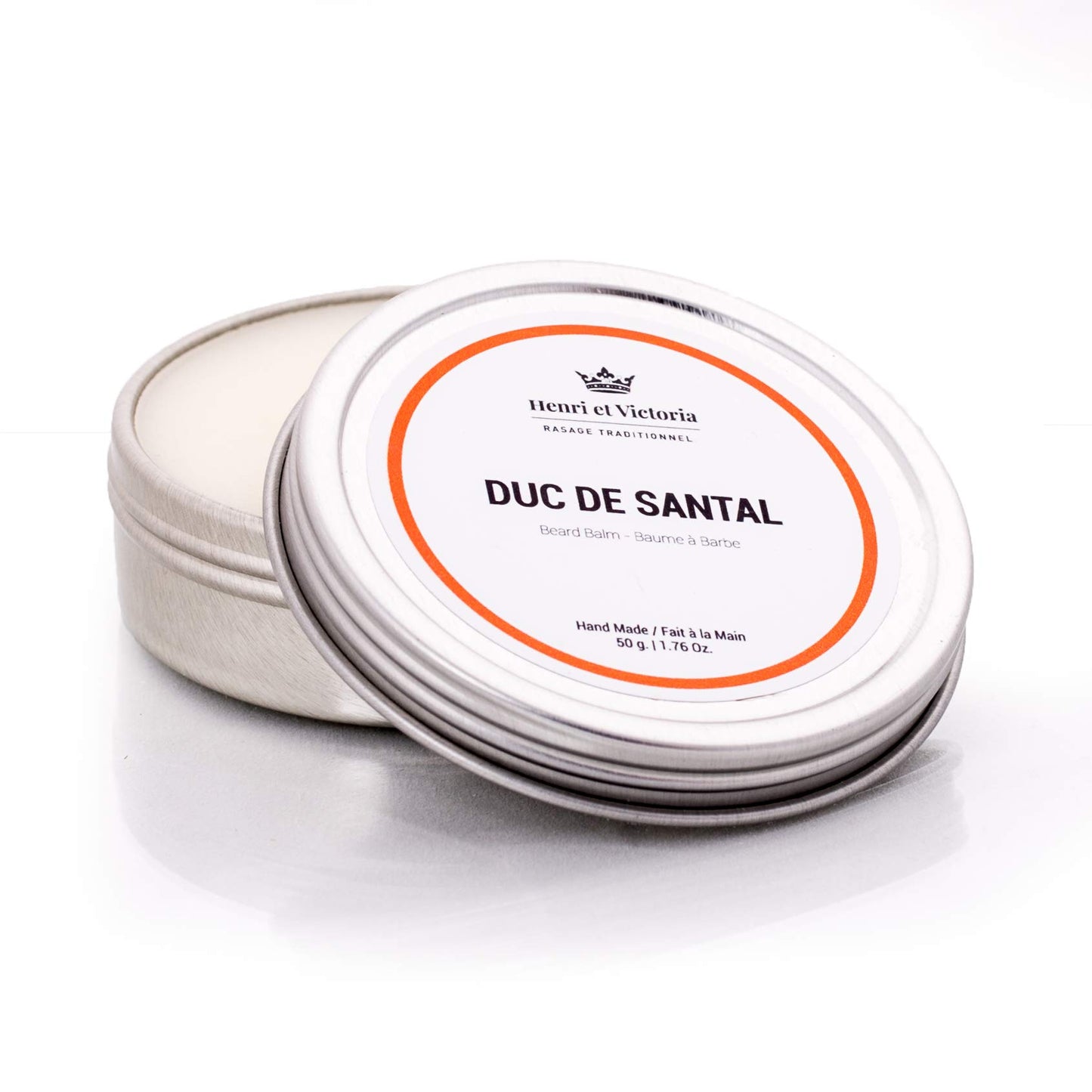 HENRI ET VICTORIA Duc de Santal Beard Balm Moisturizing, Non Greasy, Simple and Effective Ingredients | Hand made | 50g