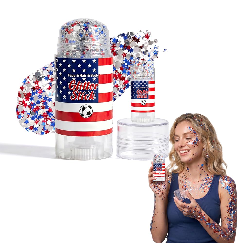 Face Paint Stick for Sports Fans - Washable Red, White & Green Body Paint for Baseball & Soccer Games | 2026 Design