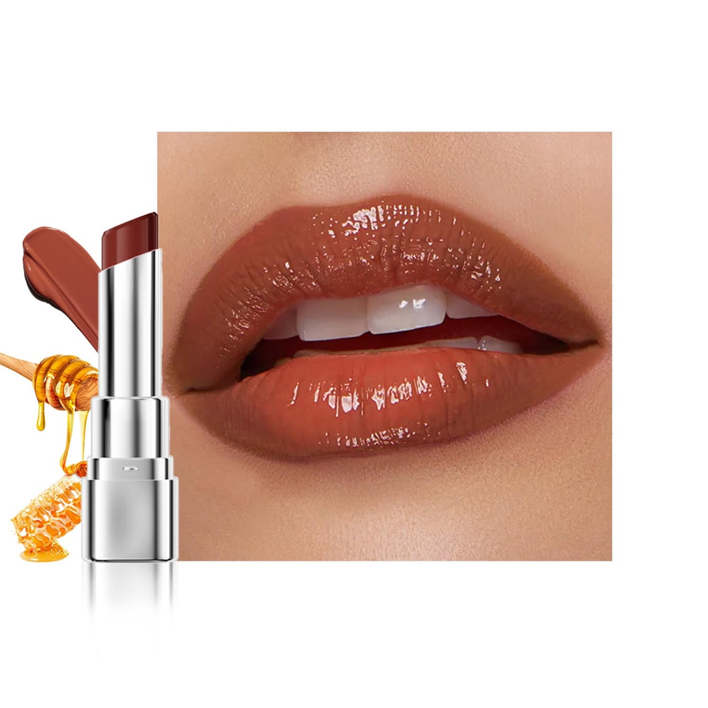 Pink Honey Tinted Lip Stain - Hydrating Lip Balm & Gloss | Moisturizing Lip Color for All Skin Tones
