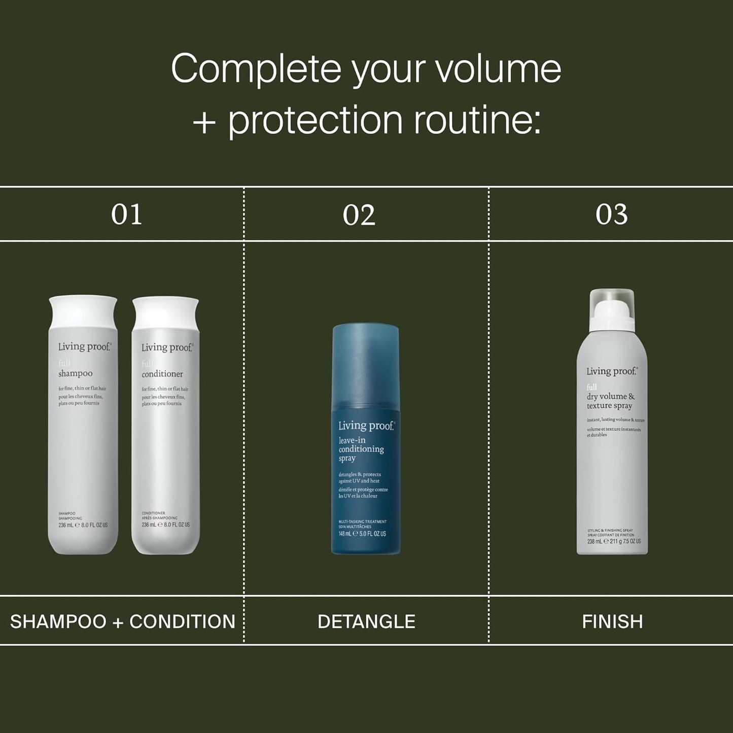 Living Proof Full Conditioner - Volumizing & Moisturizing Formula for Color-Treated Hair | Silicone-Free, Adds Shine & Softness