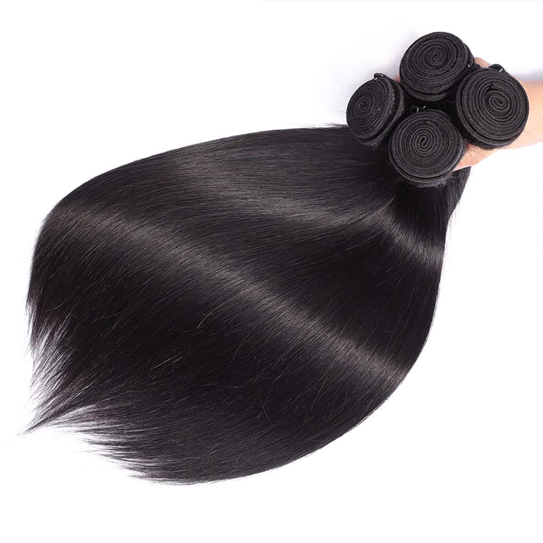 HeioWuio Straight Brazilian Remy Hair 1 Bundles Extensions For Women Weaves Double Weft Human Bundles 26 Inch