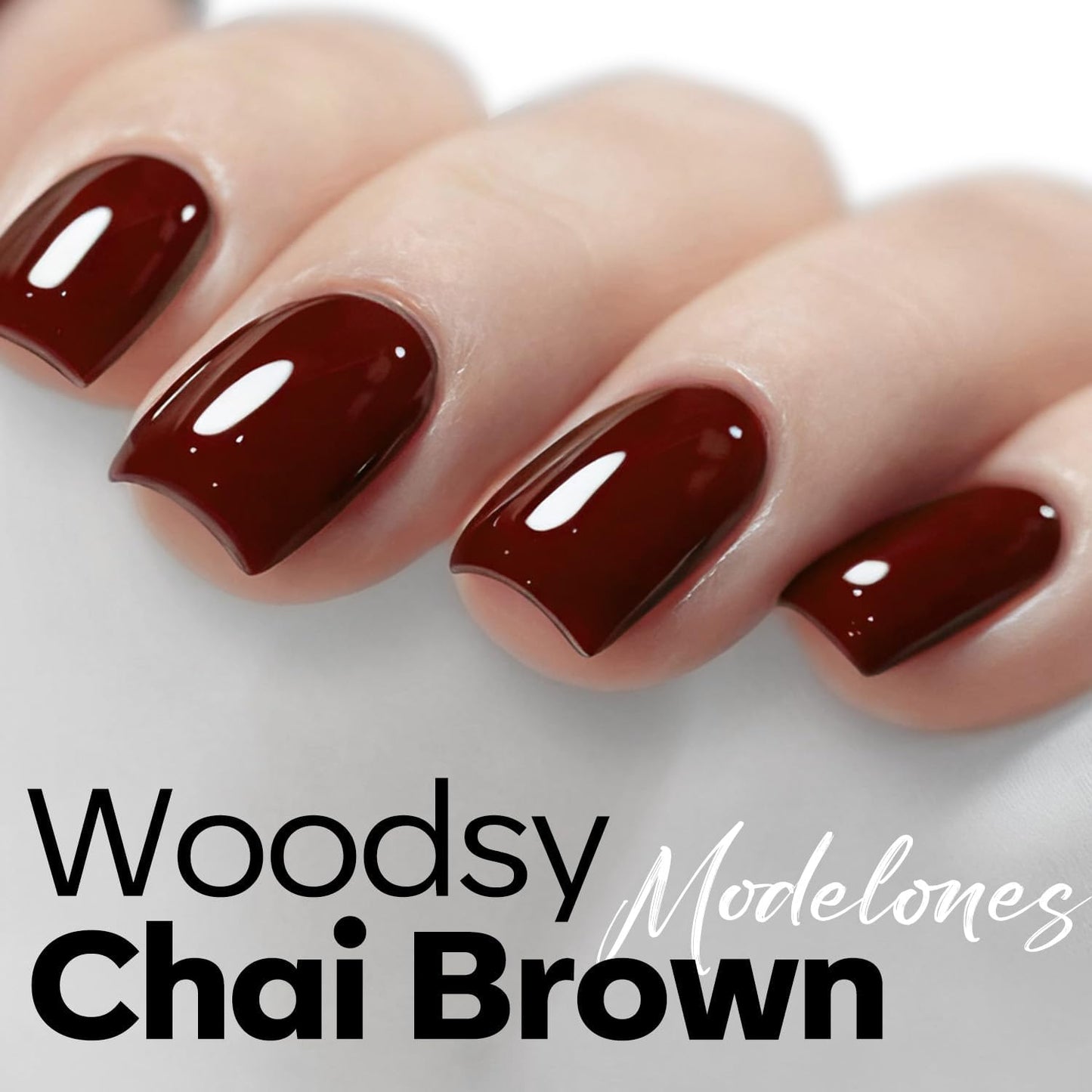modelones Gel Nail Polish Red Burgundy Nail Dark Red Brown Gel Nail Polish Soak Off Nail Art Manicure 15 ML