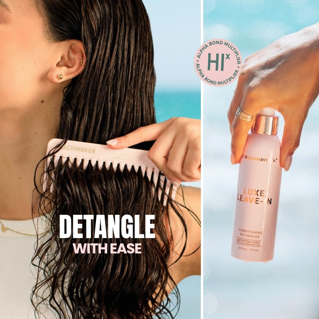 Luxe Leave-In Conditioning Detangler - Hydrate & Smooth Hair | 6 Fl Oz | Bali Beach Night Fragrance