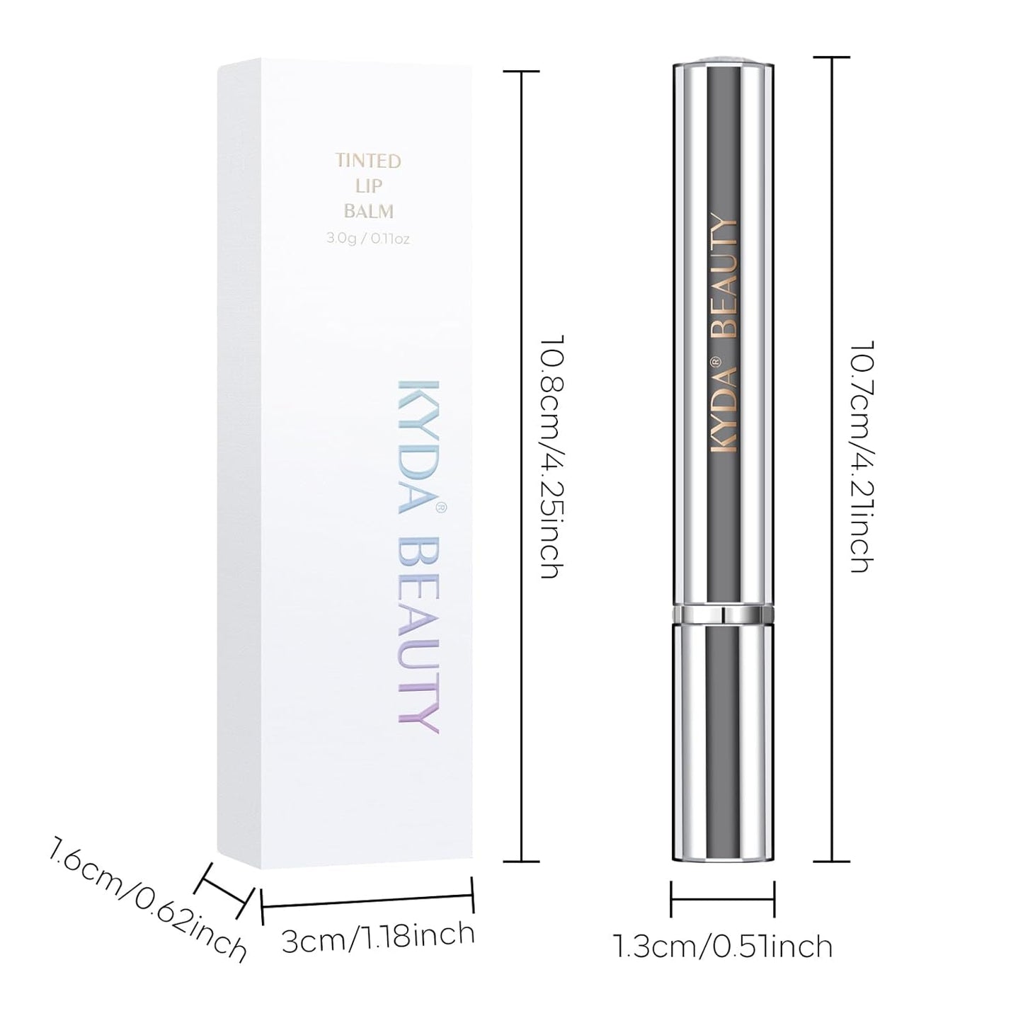 Honey Lipstick Tinted Lip Balm - Sheer Hydrating Formula for Moisturized Lips | 3 Colors Available