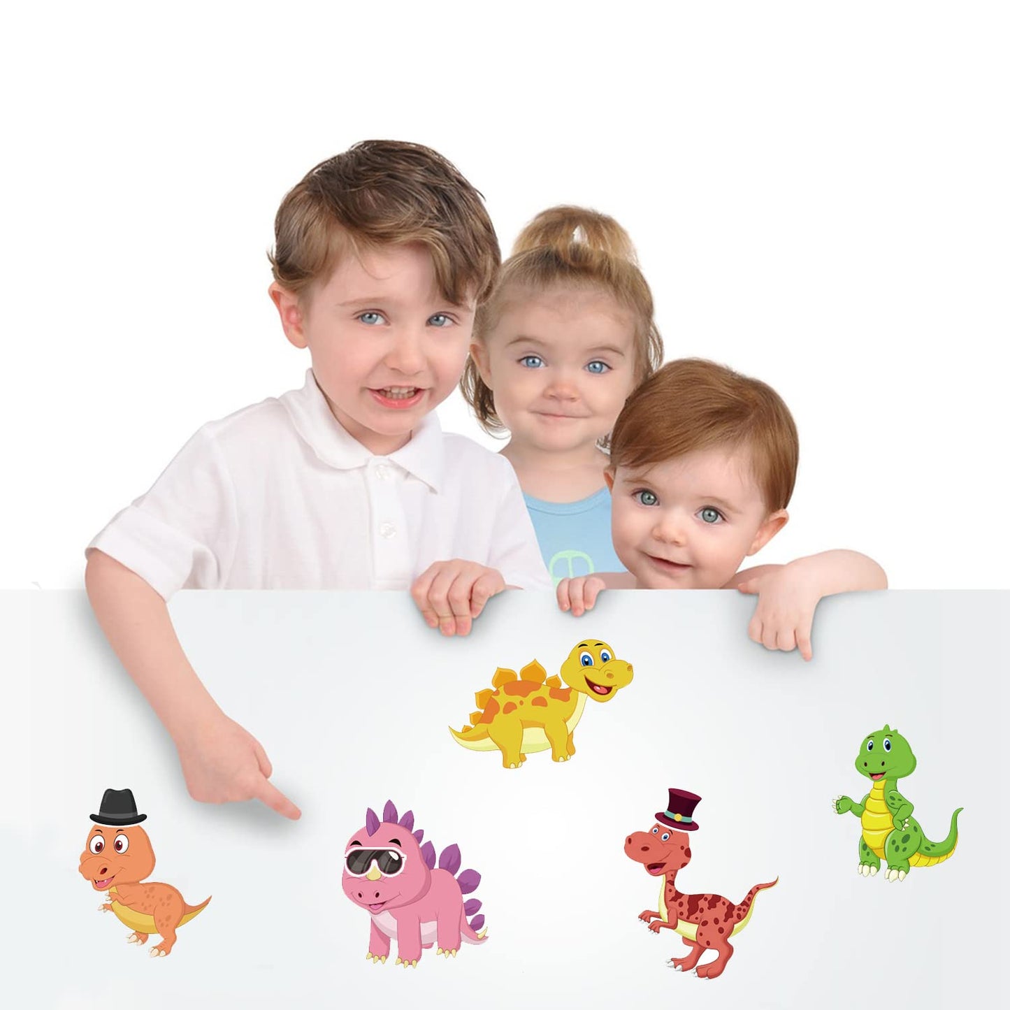 24 Sheets 8.27''×5.9'' Make Your Own Dinosaur Stickers for Kids Toddlers, Make a Face Stickers for Kids Party Favors Activities