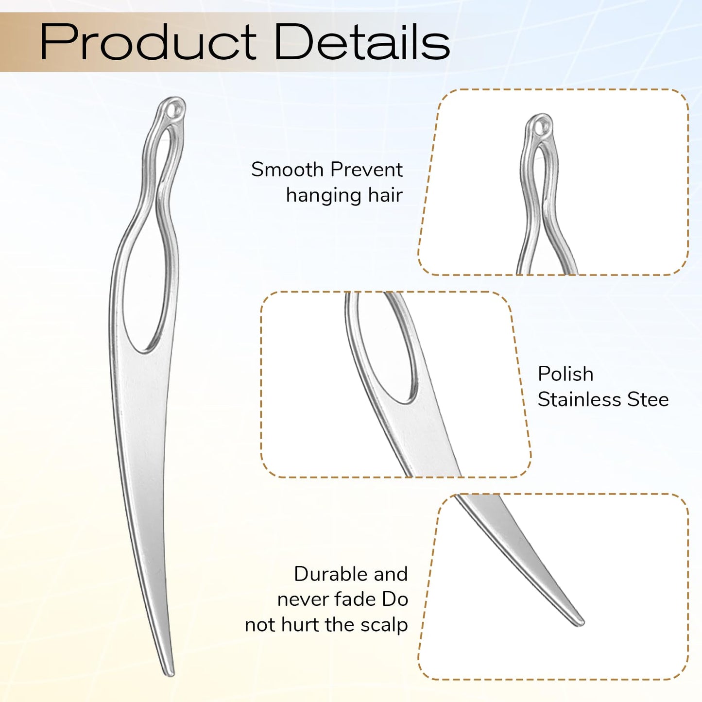 cobee 8Pcs Interlocking Tool for Locs, Loc Tools For Interlocking, Retighten Tool Loc Crochet Needle, Dreadlock Extensions Needle for Dreads Hair Tightening