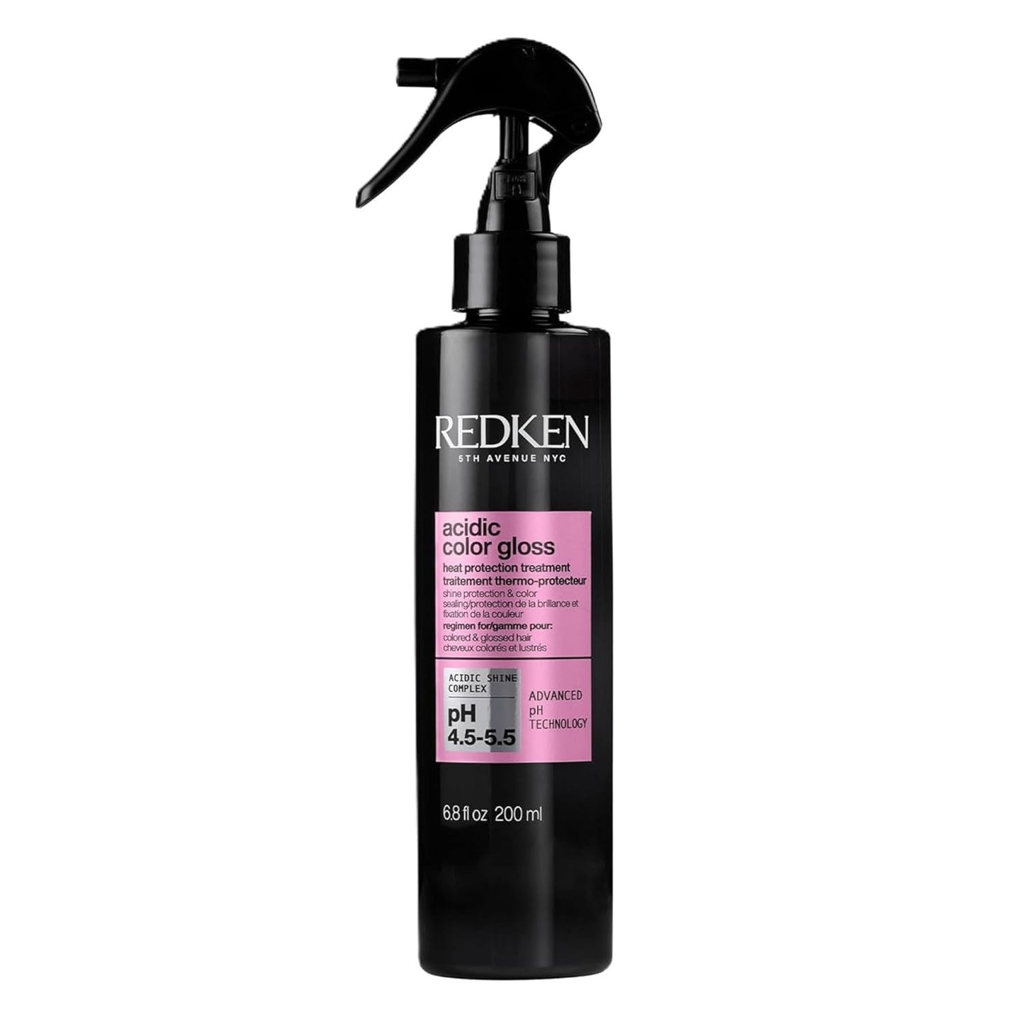 Redken Acidic Color Gloss Leave-In Treatment Spray - Heat Protection for Color-Treated Hair | Conditions & Adds Shine