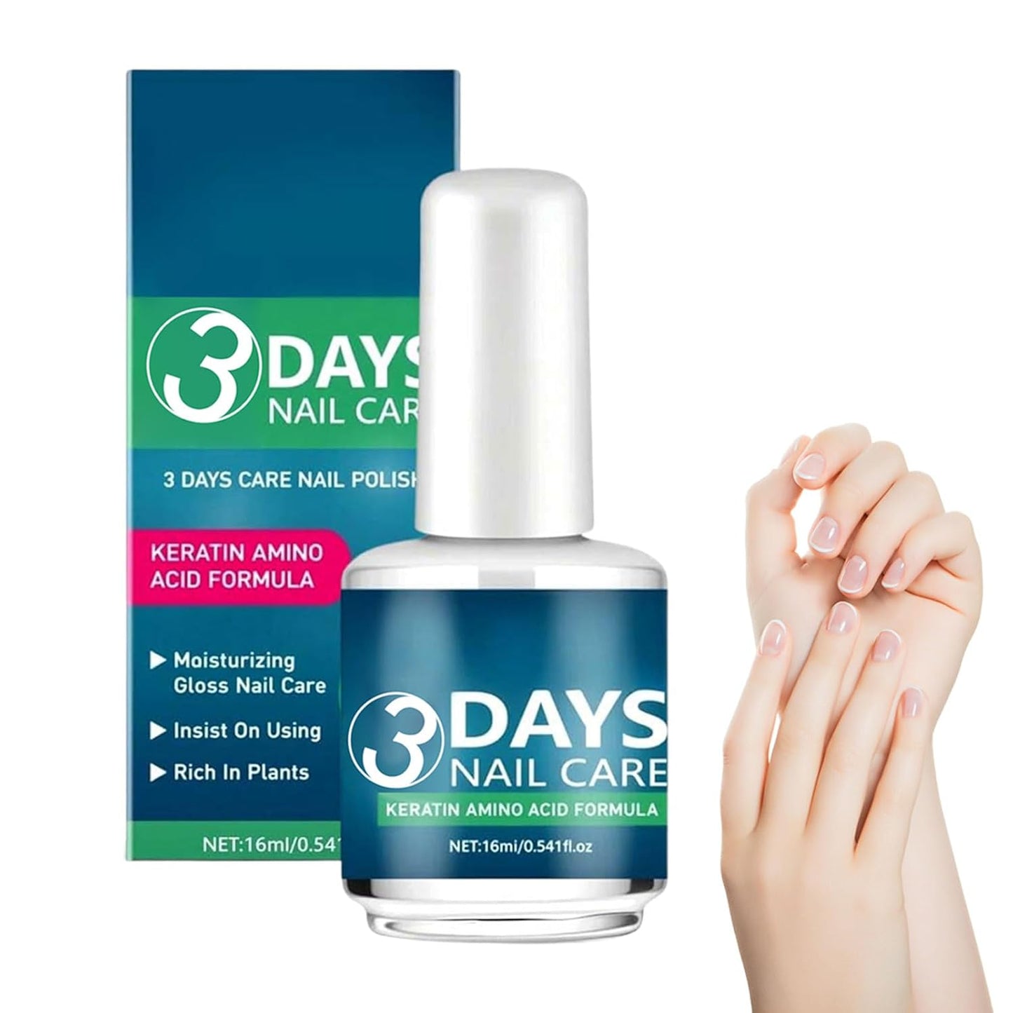 Nail Care Oil with Keratin - Fast Strengthening & Hydrating Formula for Weak, Fragile Nails | 1 oz