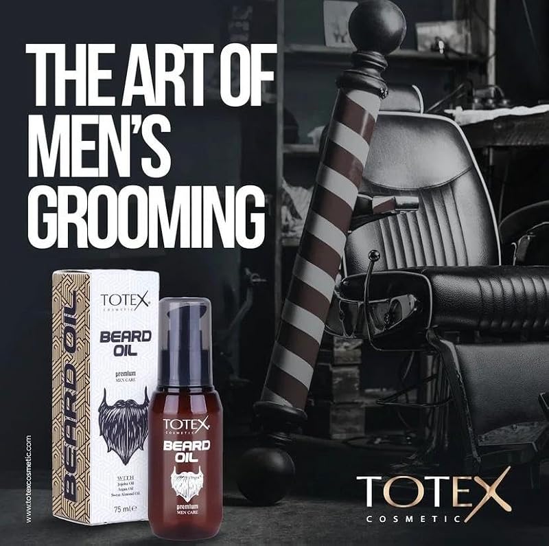 Totex Premium Beard & Mustache Oil – Anti-Dandruff Moisturizing Serum 75ml