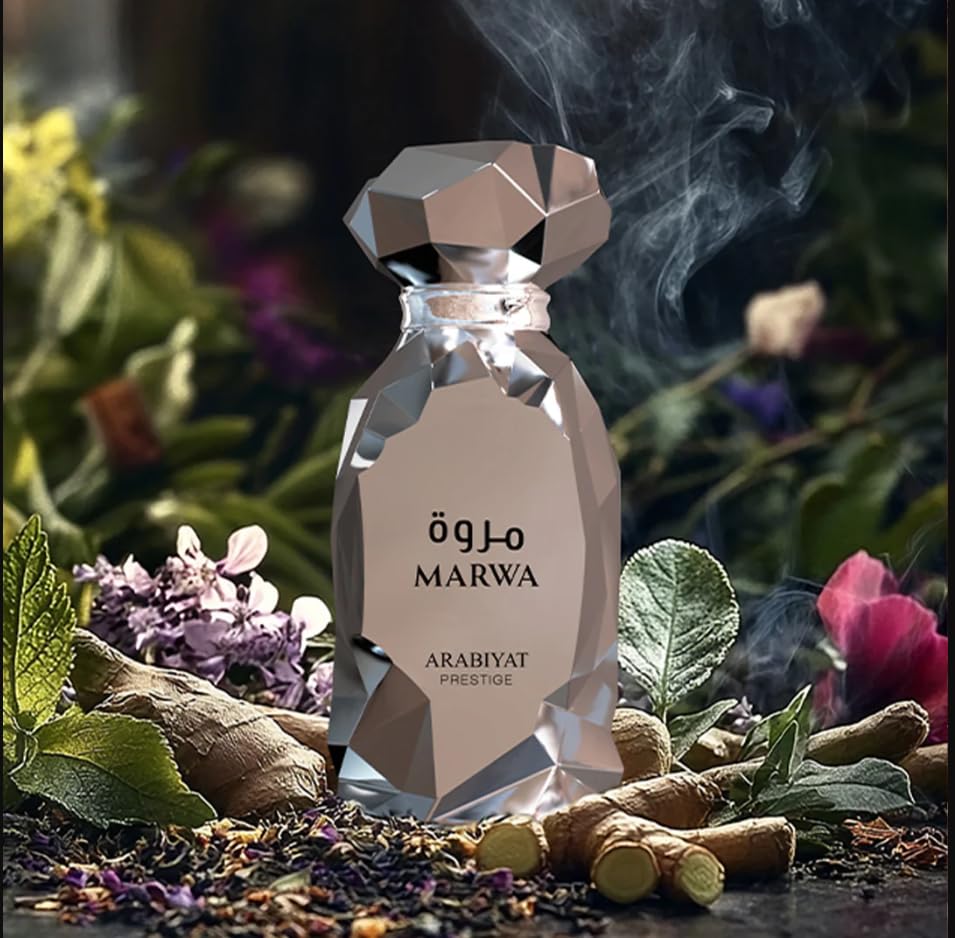 Arabiyat Prestige Marwa Eau de Parfum for Men - 100ml Silver Bottle | Premium Fragrance from UAE