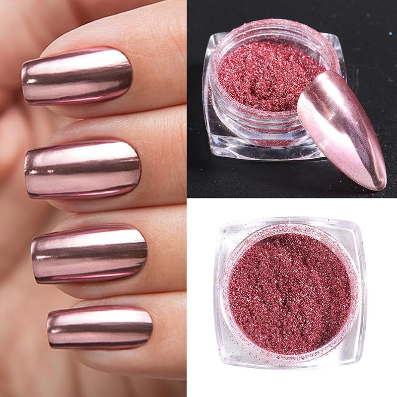 Metallic Mirror Chrome Nail Powder Set - 23 Colors Chrome Nail Art Powder