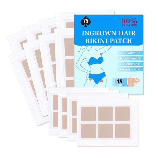 Ingrown Hair Treatment Patch, 48 Pcs Razor Bump Treatment for Bikini Area, Smooth-Feeling Non-Irritating Formula, Ingrown Hair Pads & Pubic Hair Cyst Treatment for Women & Men