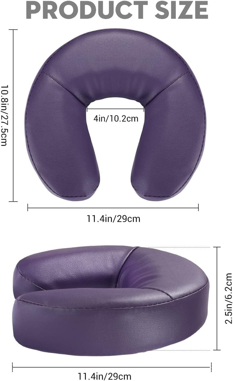 Massage Headrest Cushion - Memory Foam Facial Cradle Pillow for Spa & Travel | Portable Neck Pad for Relaxation