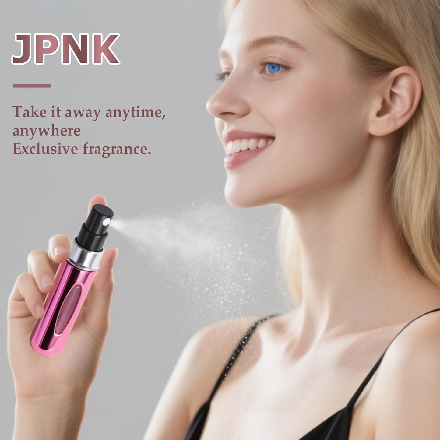Mini Refillable Perfume Atomizer Bottles - 5PCS Travel Size 5ml Spray Set with Carry Bag