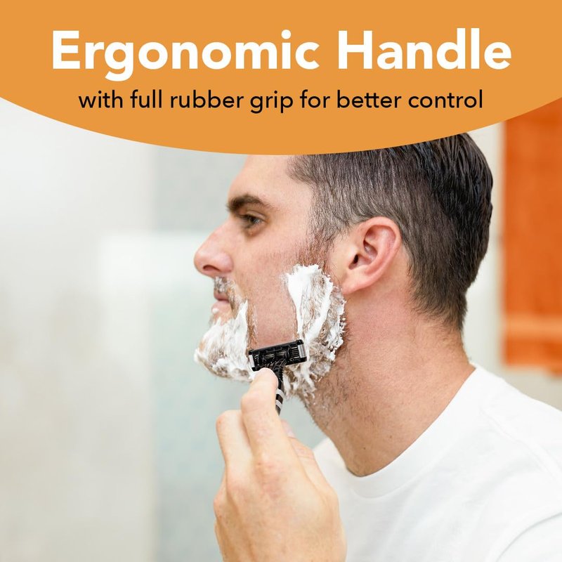 BIC Flex 5 Men's Disposable 5-Blade Razors, Pivoting Head and Precision Edging Blade, 4-Pack