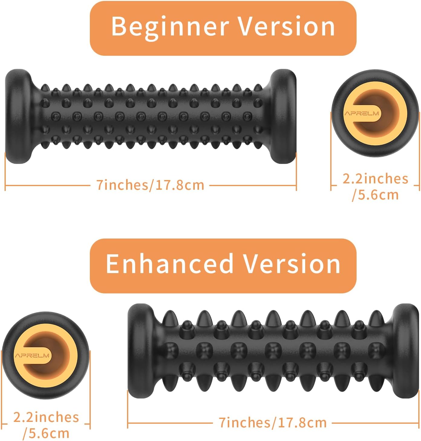 Foot Massager Roller Set for Plantar Fasciitis Relief - Professional 2-Pack | Home & Office Use, Perfect Gift for Parents & Friends