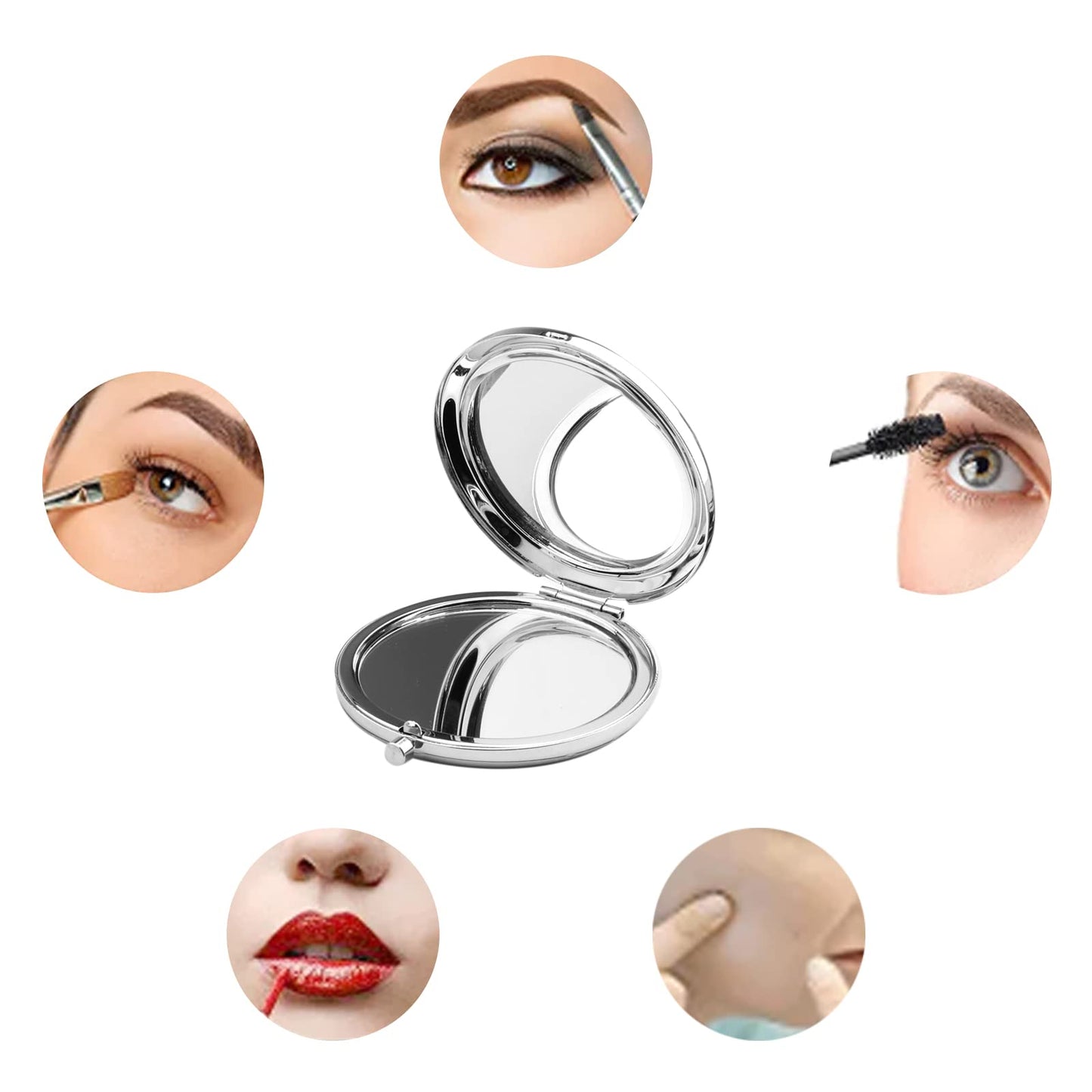 Zuo Bao Drag Queen Makeup Mirror If You Can't Love Yourself Compact Mirror Gift for Mother Daughter（If You Can't Love Yourself）