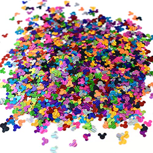Foluvinzzis Mick-ey Shapes Glitter 30g Holographic Nail & Craft Sequin Mix