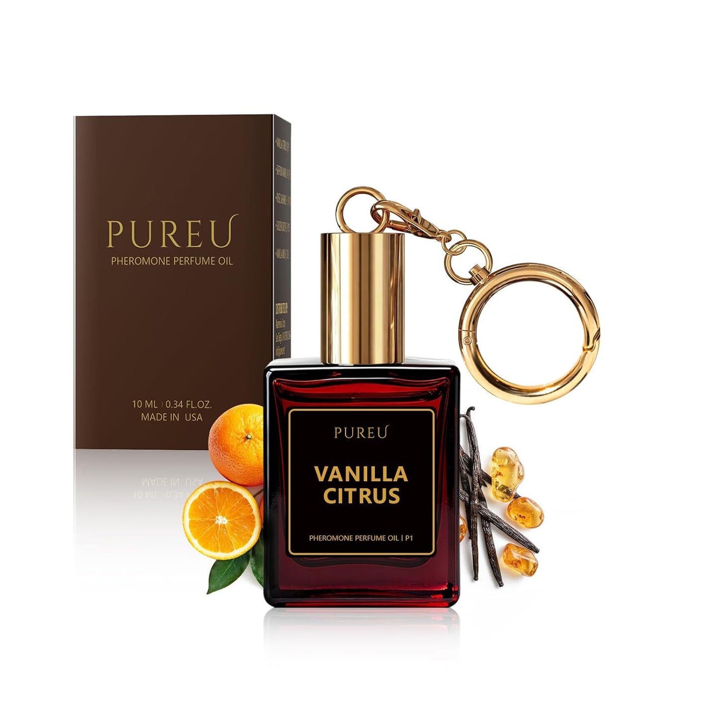 Vanilla Musk Roll-On Perfume for Women | Long-Lasting Essential Oil Fragrance, 0.34 Fl Oz (10ml)