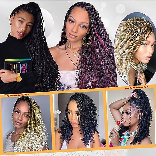 Beverlee 14 Inch Boho Box Braids - 8 Packs Synthetic Hair 1B#