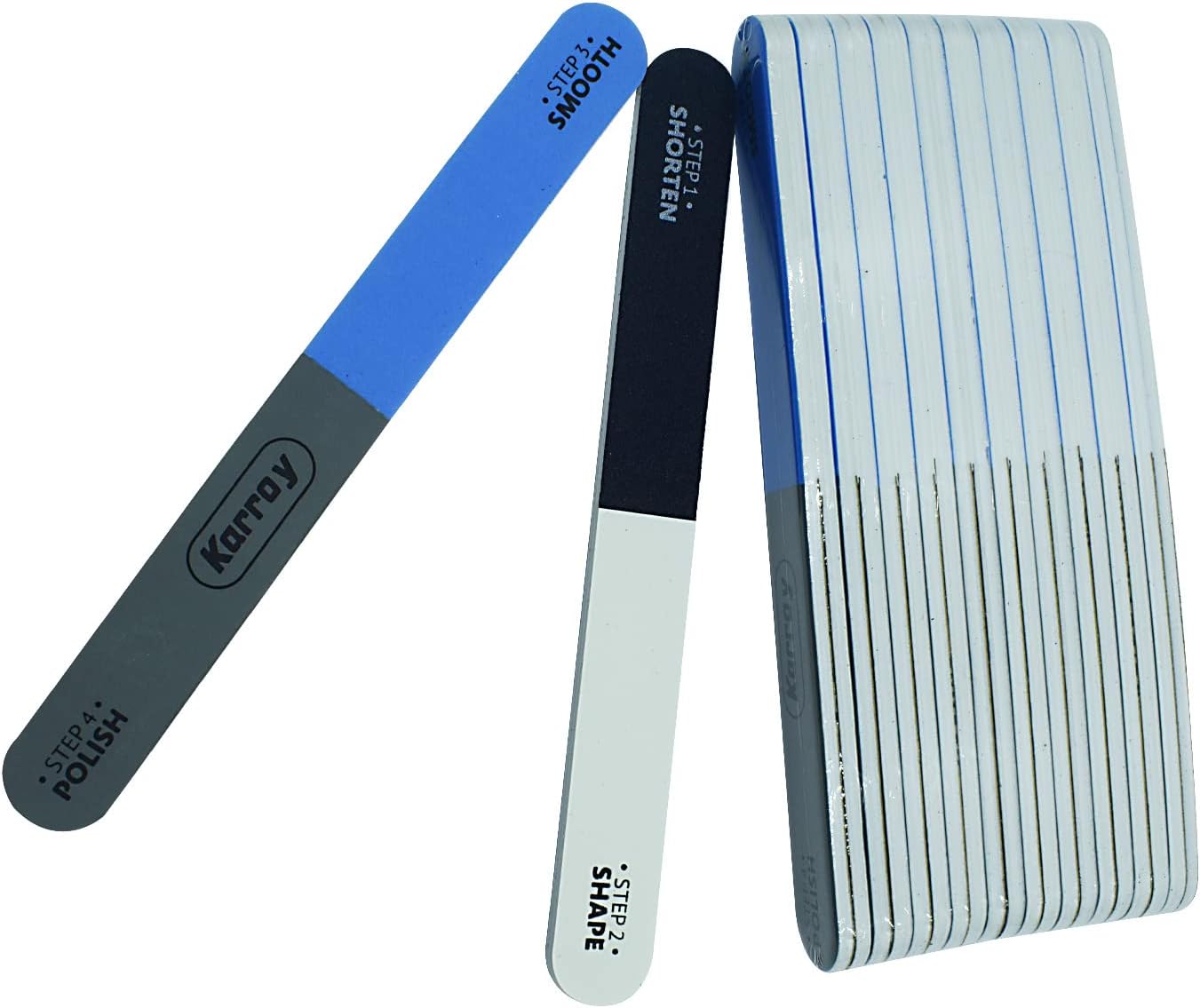 Nail File and Buffer Set - Dual-Sided 4-Step Nail Tools for Natural Nails | 20 Pieces