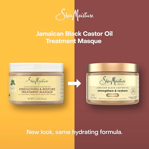 Shea Moisture Jamaican Black Castor Oil Treatment Masque - 11.5oz Deep Conditioner for Damaged Hair