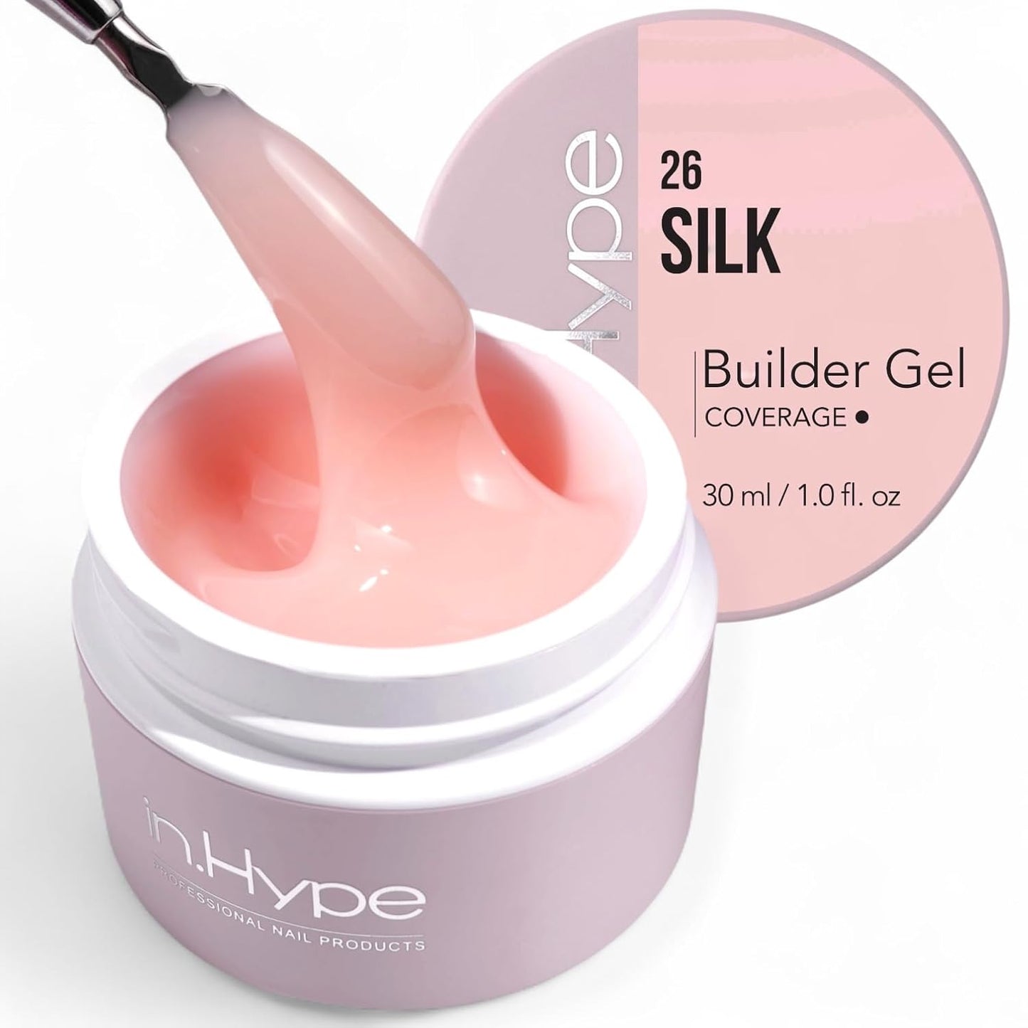 Professional Hard Builder Gel for Nail Extensions - UV/LED Formula | Baby Pink #3