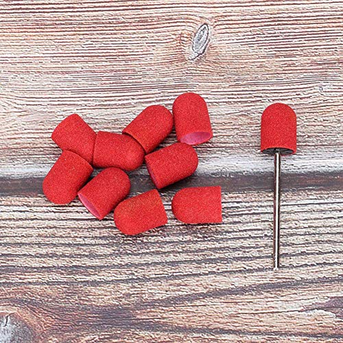 ZJchao 4# Nail Drill Bits Kit - Sanding Ring Head for Manicure & Pedicure, 10x15mm, Professional Nail Art Tool