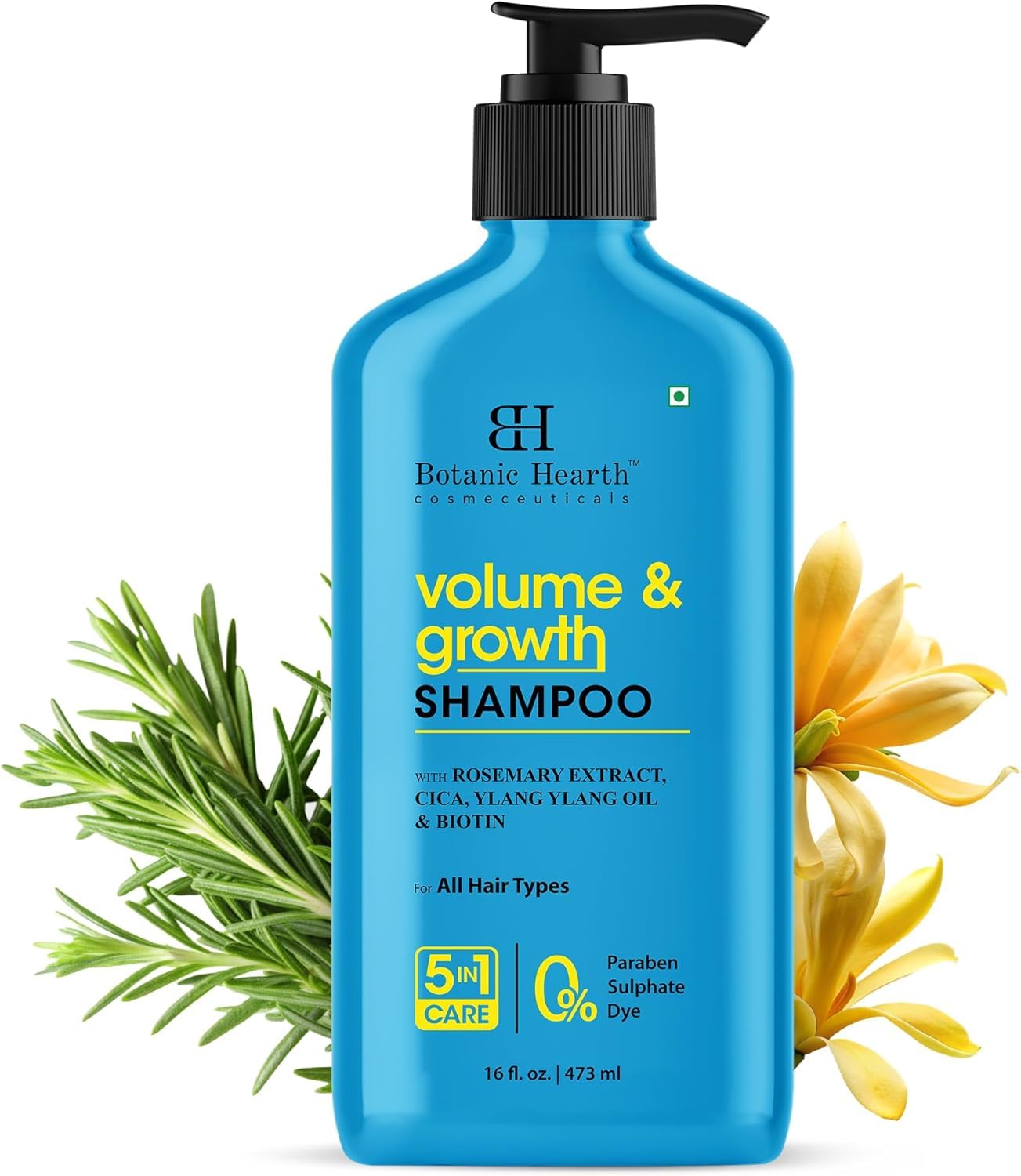 Botanic Hearth Argan Shampoo - Hydrating & Volumizing Formula for All Hair Types | 16 fl oz