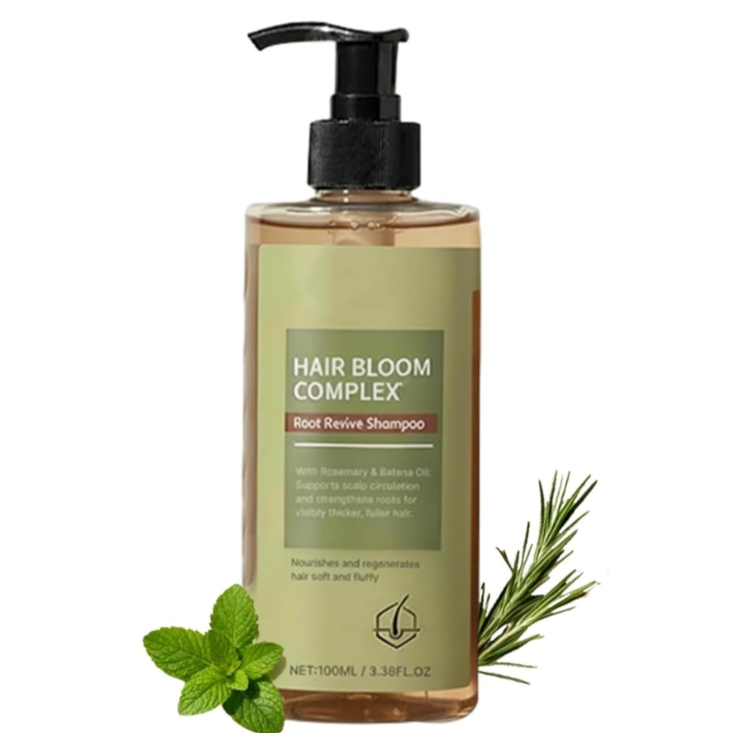 Root Revival Shampoo, Deeply Moisturizes and Strengthens Hair Roots for Loss and Thinning Hair, Hair Regrowth Shampoos for Women (1 Pcs)