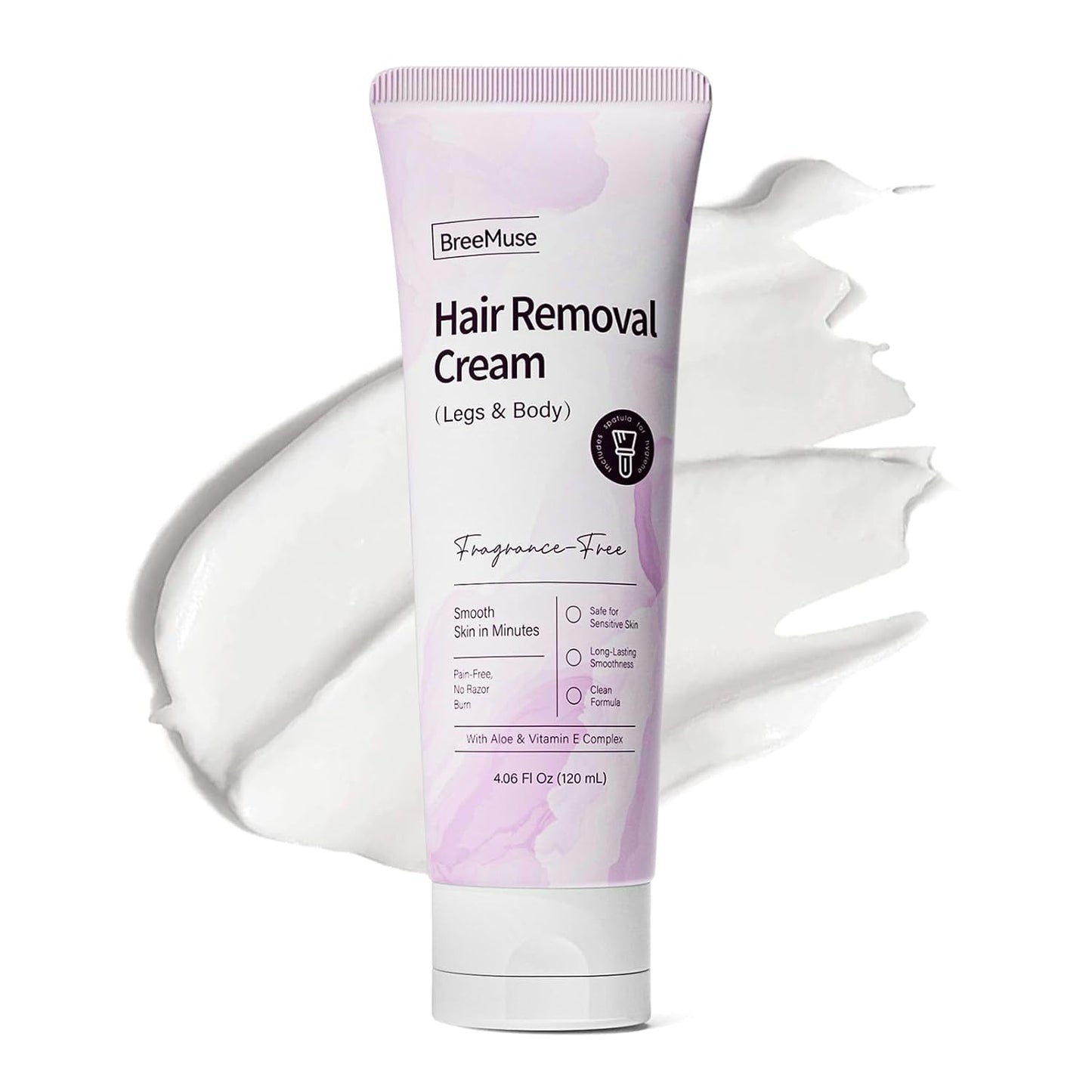 Hair Removal Cream - Painless Depilatory Cream for Sensitive Skin | Fast 5-10 Minute Formula for Legs, Bikini Line & Underarms