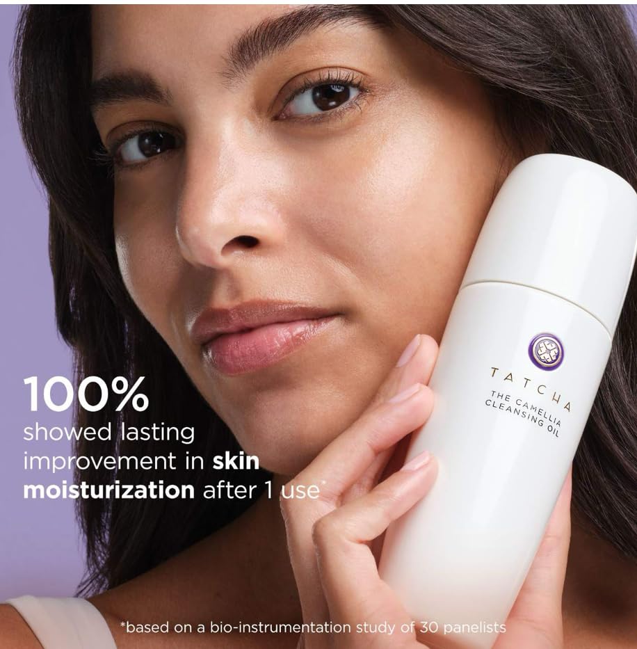TATCHA Pure One Step Camellia Cleansing Oil - 2-in-1 Makeup Remover & Face Wash | 150 ml / 5.1 oz