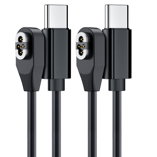 (2Pack) 4Pin Magnetic Charging Cable for OpenSwim Pro, USB C Charging Cable Compatible with Shokz S710 Bone Conduction Headphones, Shokz Charging Cable Support Transferring Files and quick charge 1m