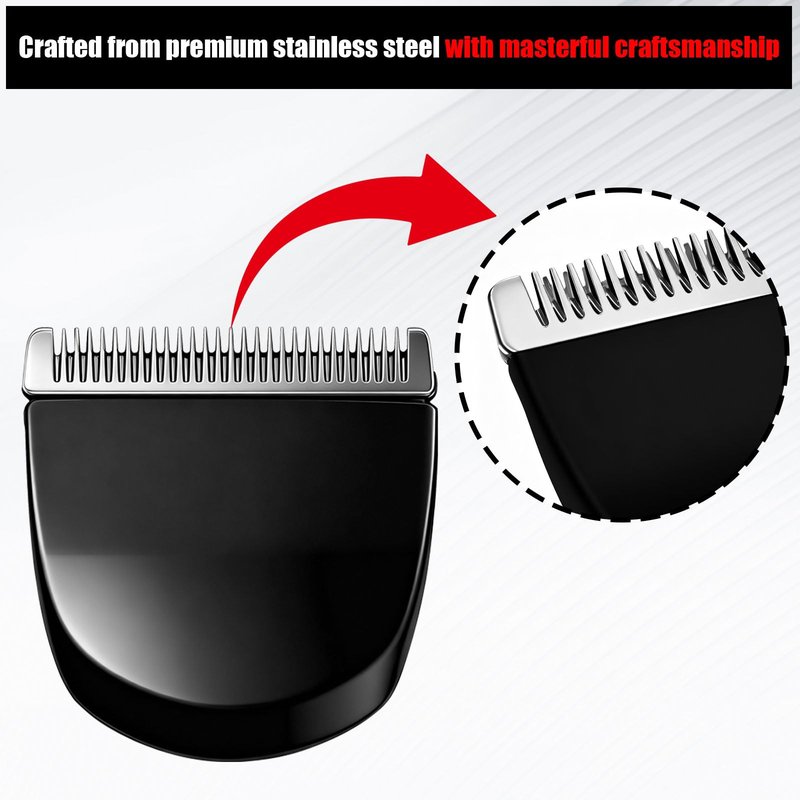 2 Pack Professional Peanut Clipper/Trimmer Snap On Replacement Blades #2068-300 - Compatible with Wahl Peanut Hair Clipper/Trimmer, Black