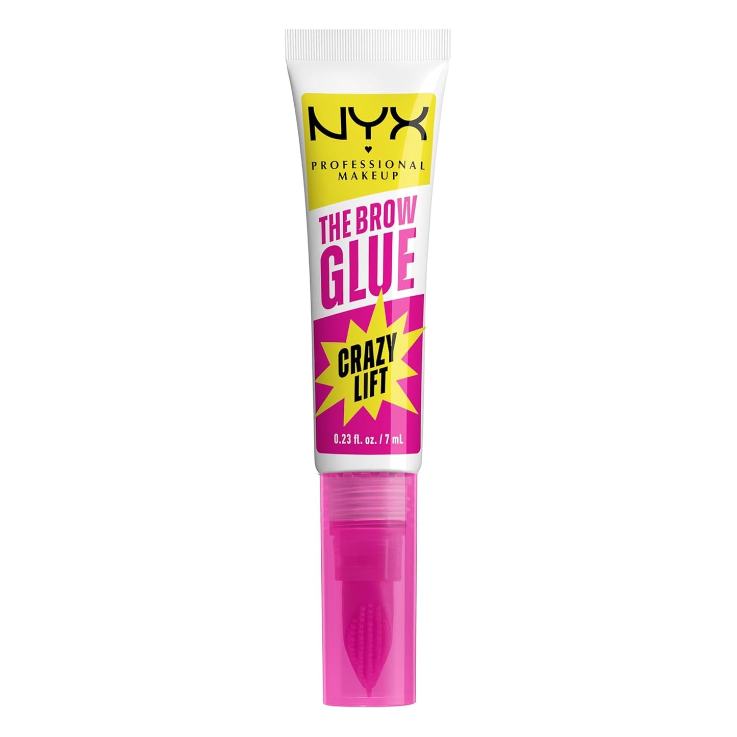 NYX Brow Glue - Strong Hold Brow Lamination Gel with Built-In Comb | Clear 16HR Eyebrow Gel