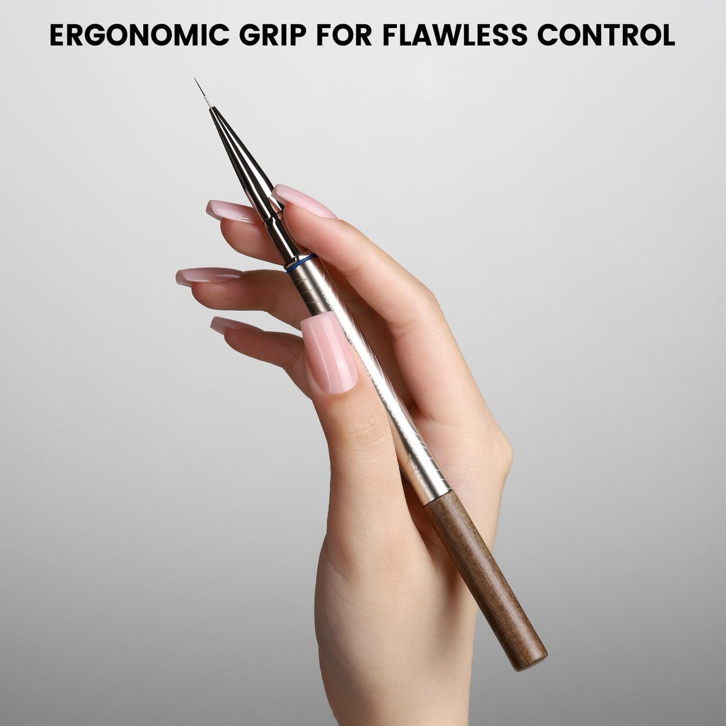 EliteAlly Nail Art Liner Brushes - 6mm Detail Brush for Professional Nail Art Design | Manicure Tool