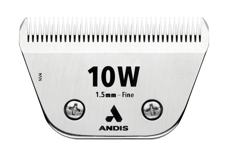 Andis 561460 ceramicEDGE Detachable Wide Blade #10W – Carbon Steel Pet Clipper Blade, Fine Tooth, Professional Grooming Performance