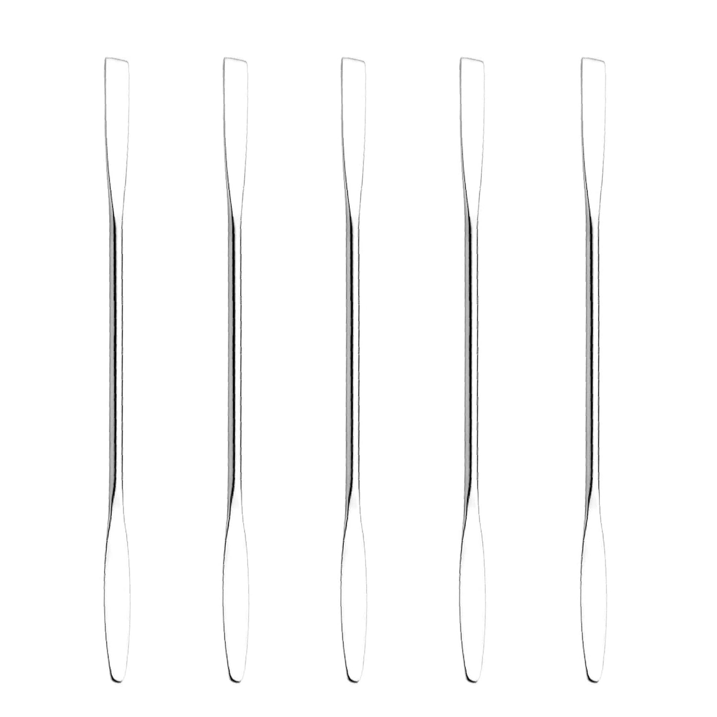 Makeup Spatula Tool Set - 5 Professional Stainless Steel Mixing Spatulas for Cosmetics | Durable & Easy to Clean