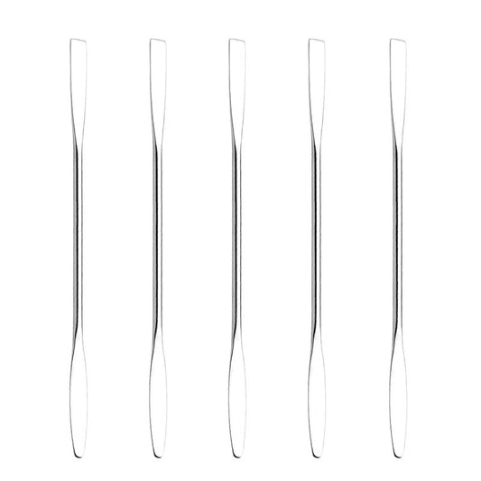 Makeup Spatula Tool Set - 5 Professional Stainless Steel Mixing Spatulas for Cosmetics | Durable & Easy to Clean