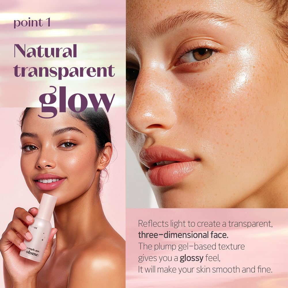 ETUDE Nymph Aura Volumer Face Primer - Hydrating Radiant Cream for Smooth, Flawless Skin | 0.81 Fl Oz