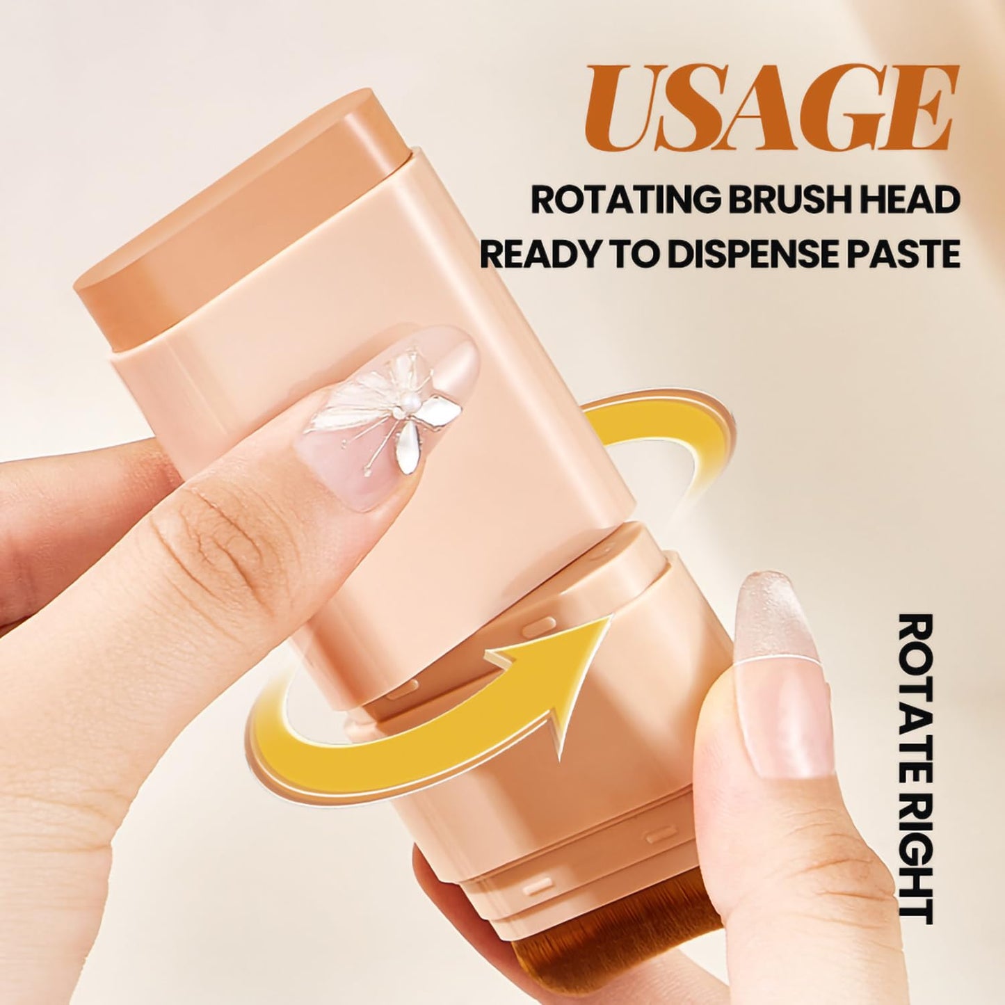Matte Concealer Foundation Stick - Serum-Infused Tinted Moisturizer & Hydrating Contour | Sheer-to-Medium Dewy Coverage (02#)
