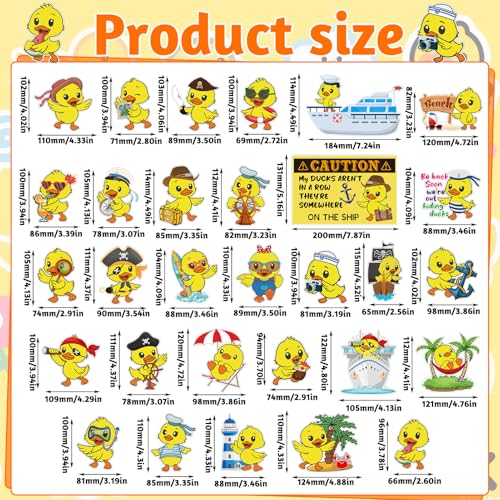 30 Duck Cruise Magnets - Funny Decorations for Party & Cabin