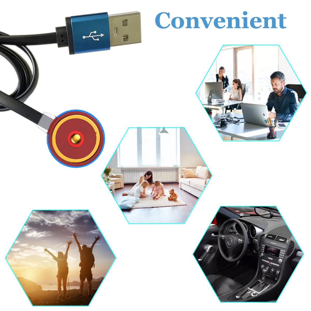 MCC 3 1A/1.5A/2A Charger for Olight Odin, Odin Mini, PL-Pro, Baton3, Warrior Mini 2, Perun 2, Seeker 3 pro, Warrior X3 3S, Baldr Pro R - Flashlight Charging Cable - 3.3ft / 100CM
