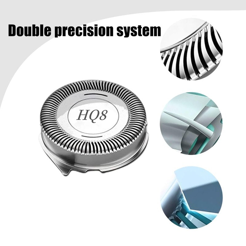 HQ8 Replacement Heads for Philips Norelco - 3 Pcs HQ8 Blades for Norelco Aquatec Shavers PT720 PT730 AT810 AT815 AT830 AT880