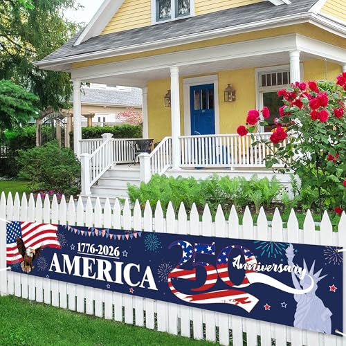250th Anniversary Banner | Patriotic Outdoor Sign for 2026