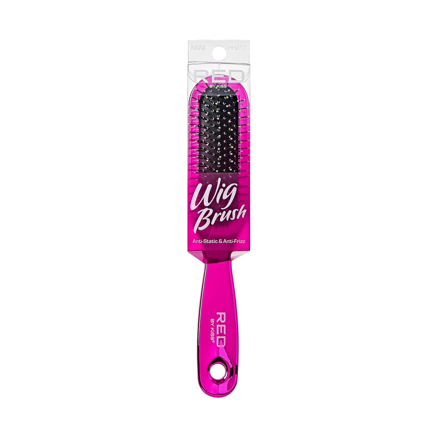 Anti-Static & Anti-Frizz Wig Brush - Stainless Steel Knot-Free Bristles for Easy Detangling | Mini Size