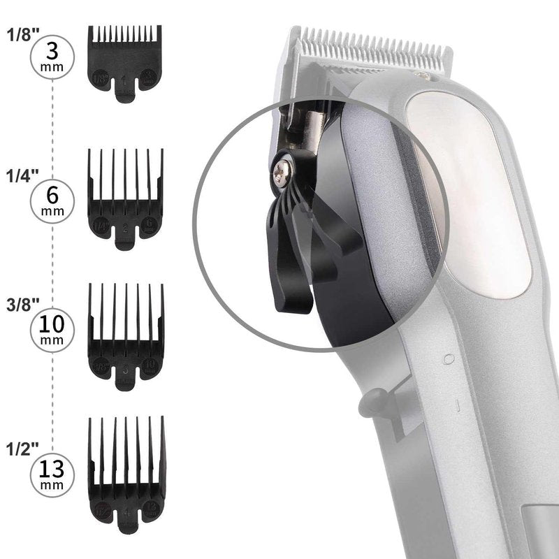 YAZIYIR Professional Cordless Hair Clipper for Men, LED, Rechargeable Cord/Cordless Haircutting & Trimming Kit for Heads, Beards & All Body Grooming