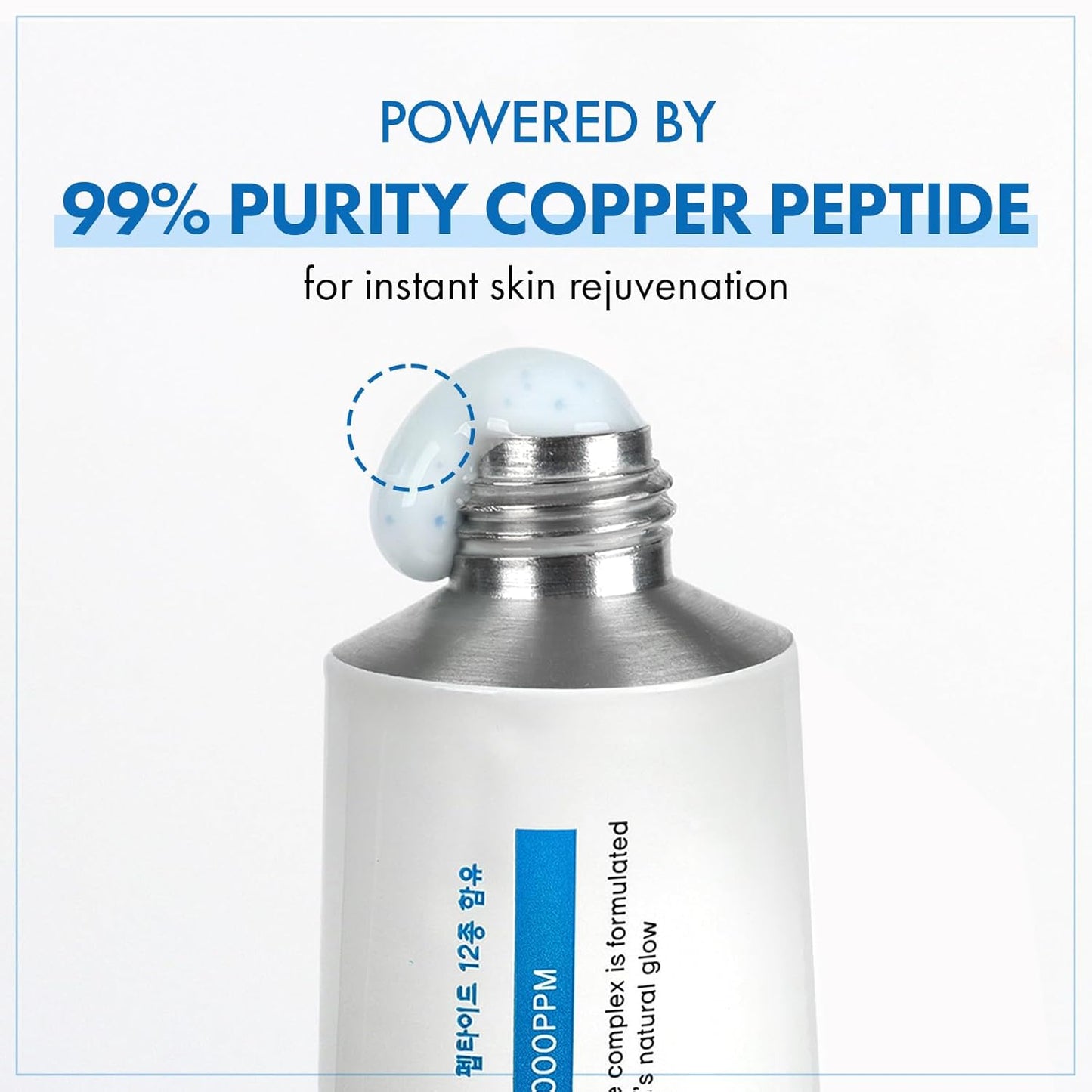TOSOWOONG Copper Peptide 12 Cream - Anti-Aging Formula with 99% Purity GHK-Cu | 50ml / 1.69 fl. oz.
