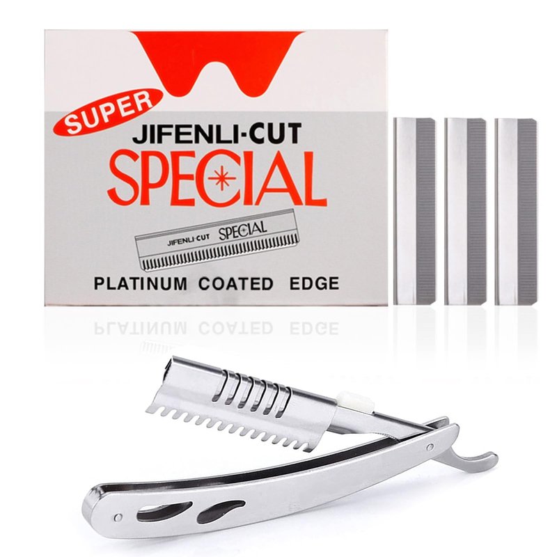 VEOUNDK Precision Brow Razor Blades for Women, Single Edge Disposable Eyebrow Blades, Ideal for Shaping, Grooming, and Styling Brows (100 pieces + 1 tool holders)